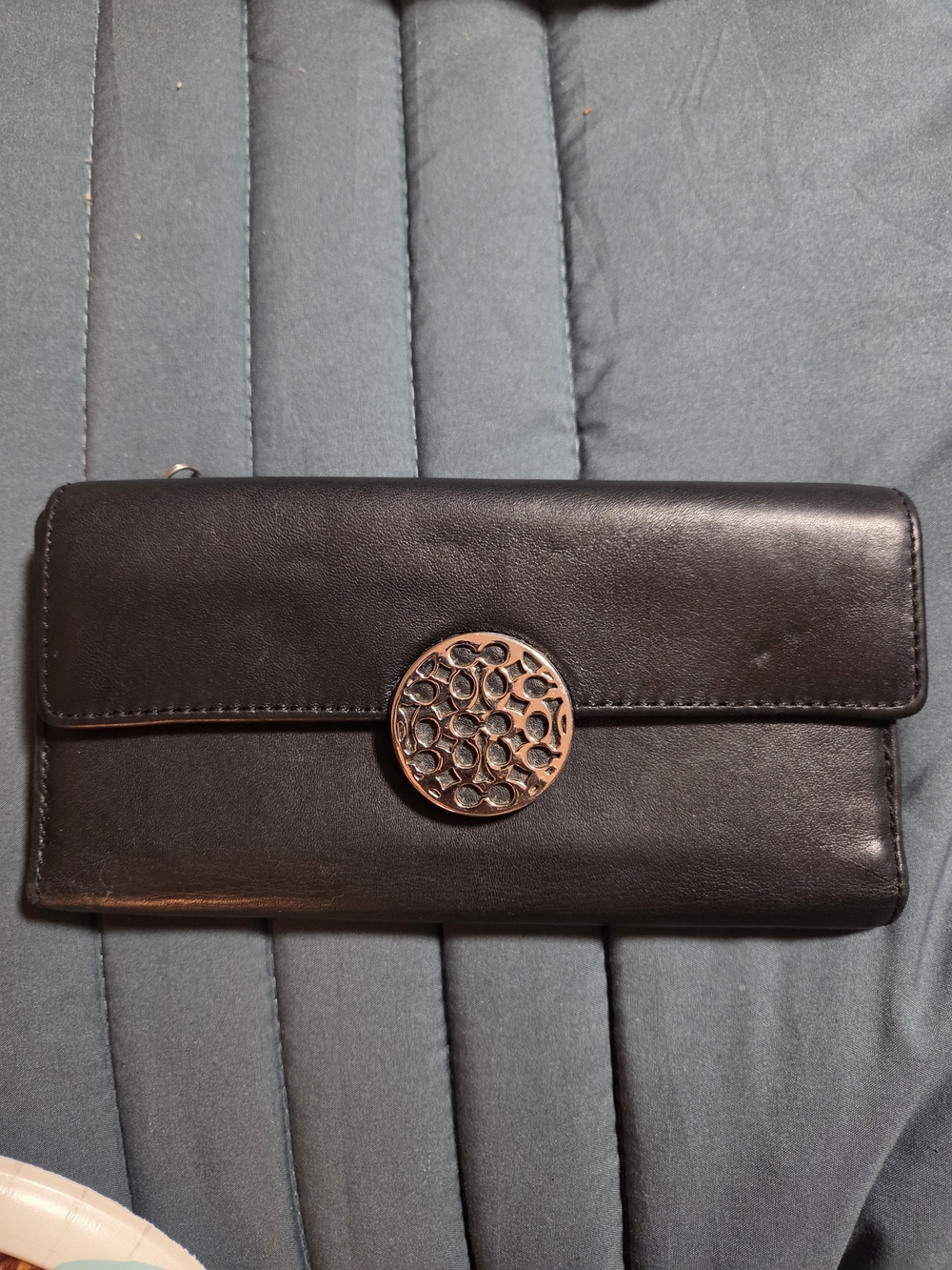 Vintage Coach Wallet 8"x4" Plenty Of Card Space W/coin Pocket